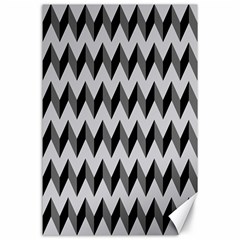 Modern Retro Chevron Patchwork Pattern  Canvas 24  X 36  (unframed)