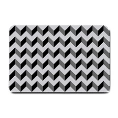 Modern Retro Chevron Patchwork Pattern  Small Door Mat