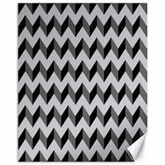 Modern Retro Chevron Patchwork Pattern  Canvas 11  X 14  (unframed)