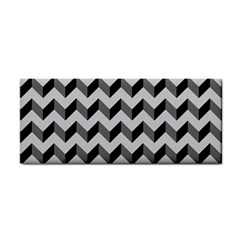 Modern Retro Chevron Patchwork Pattern  Hand Towel