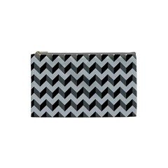 Modern Retro Chevron Patchwork Pattern  Cosmetic Bag (small)