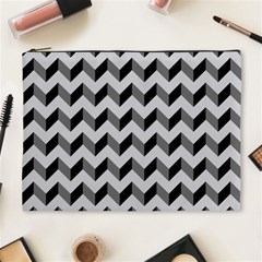 Modern Retro Chevron Patchwork Pattern  Cosmetic Bag (xl)