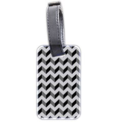 Modern Retro Chevron Patchwork Pattern  Luggage Tag (two Sides) by GardenOfOphir