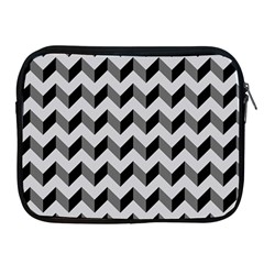 Modern Retro Chevron Patchwork Pattern  Apple Ipad Zippered Sleeve by GardenOfOphir