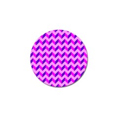 Modern Retro Chevron Patchwork Pattern Golf Ball Marker by GardenOfOphir