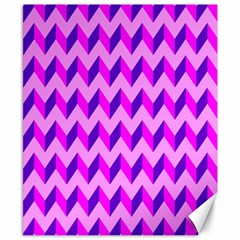 Modern Retro Chevron Patchwork Pattern Canvas 8  X 10  (unframed) by GardenOfOphir