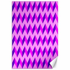 Modern Retro Chevron Patchwork Pattern Canvas 12  X 18  (unframed)