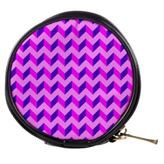 Modern Retro Chevron Patchwork Pattern Mini Makeup Case