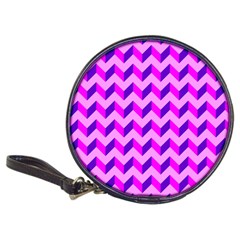 Modern Retro Chevron Patchwork Pattern Cd Wallet by GardenOfOphir