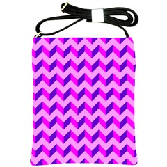 Modern Retro Chevron Patchwork Pattern Shoulder Sling Bag