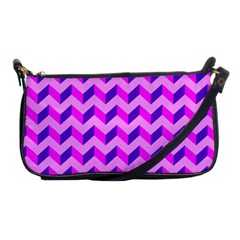 Modern Retro Chevron Patchwork Pattern Evening Bag