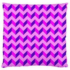 Modern Retro Chevron Patchwork Pattern Large Cushion Case (single Sided) 