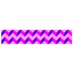 Modern Retro Chevron Patchwork Pattern Flano Scarf (small)