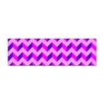 Modern Retro Chevron Patchwork Pattern Bumper Sticker Front