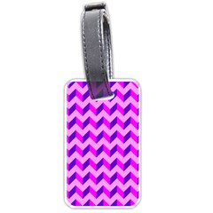 Modern Retro Chevron Patchwork Pattern Luggage Tag (one Side)