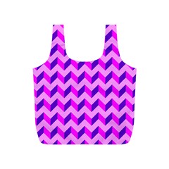 Modern Retro Chevron Patchwork Pattern Reusable Bag (s)