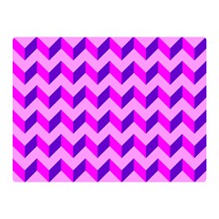 Modern Retro Chevron Patchwork Pattern Double Sided Flano Blanket (mini)