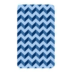 Tiffany Blue Modern Retro Chevron Patchwork Pattern Memory Card Reader (rectangular)