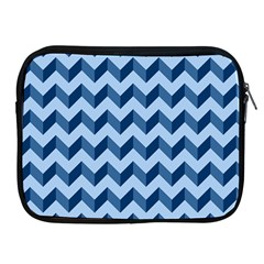 Tiffany Blue Modern Retro Chevron Patchwork Pattern Apple Ipad Zippered Sleeve