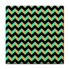 Neon And Black Modern Retro Chevron Patchwork Pattern Ceramic Tile