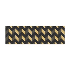 Tan Gray Modern Retro Chevron Patchwork Pattern Bumper Sticker 100 Pack