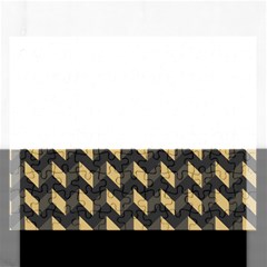 Tan Gray Modern Retro Chevron Patchwork Pattern Jigsaw Puzzle (rectangle) by GardenOfOphir