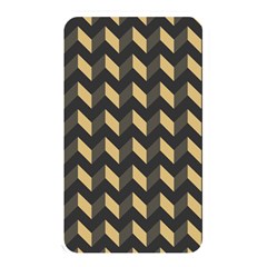 Tan Gray Modern Retro Chevron Patchwork Pattern Memory Card Reader (rectangular)