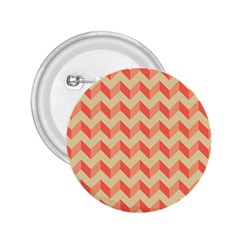 Modern Retro Chevron Patchwork Pattern 2 25  Button