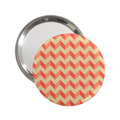 Modern Retro Chevron Patchwork Pattern Handbag Mirror (2 25 ) by GardenOfOphir