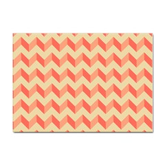 Modern Retro Chevron Patchwork Pattern A4 Sticker 10 Pack by GardenOfOphir