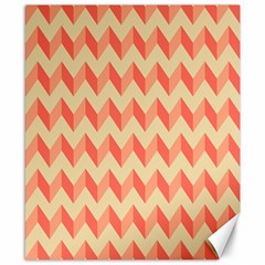 Modern Retro Chevron Patchwork Pattern Canvas 8  X 10  (unframed) by GardenOfOphir