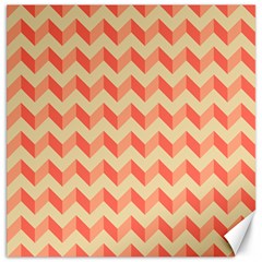 Modern Retro Chevron Patchwork Pattern Canvas 16  X 16  (unframed)