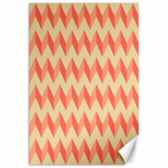 Modern Retro Chevron Patchwork Pattern Canvas 20  X 30  (unframed) by GardenOfOphir