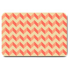 Modern Retro Chevron Patchwork Pattern Large Door Mat