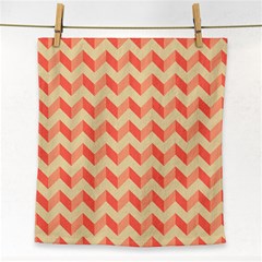 Modern Retro Chevron Patchwork Pattern Face Towel