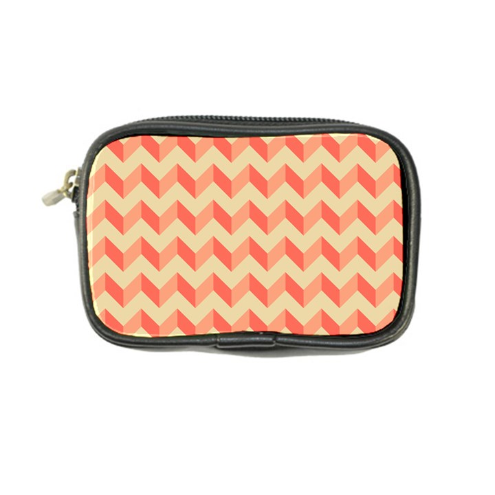 Modern Retro Chevron Patchwork Pattern Coin Purse