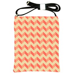 Modern Retro Chevron Patchwork Pattern Shoulder Sling Bag