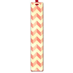 Modern Retro Chevron Patchwork Pattern Large Bookmark