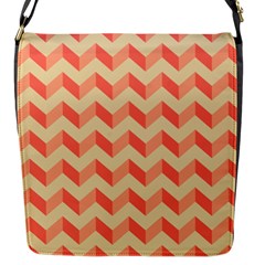 Modern Retro Chevron Patchwork Pattern Flap Closure Messenger Bag (small)