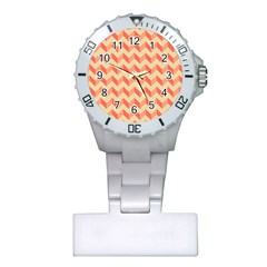 Modern Retro Chevron Patchwork Pattern Nurses Watch