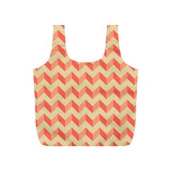 Modern Retro Chevron Patchwork Pattern Reusable Bag (s)