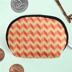 Modern Retro Chevron Patchwork Pattern Accessory Pouch (medium)