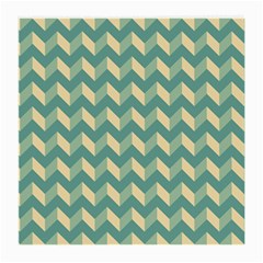 Mint Modern Retro Chevron Patchwork Pattern Glasses Cloth (medium)