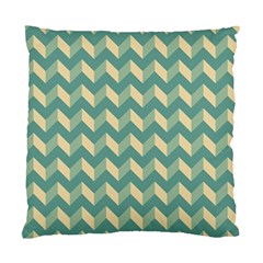 Mint Modern Retro Chevron Patchwork Pattern Cushion Case (two Sided)  by GardenOfOphir