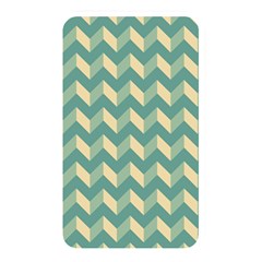 Mint Modern Retro Chevron Patchwork Pattern Memory Card Reader (rectangular) by GardenOfOphir