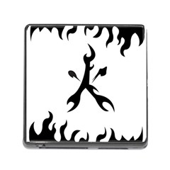 Kage Flame Phone Case Memory Card Reader With Storage (square)