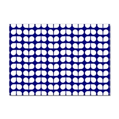 Blue And White Leaf Pattern A4 Sticker 100 Pack by GardenOfOphir