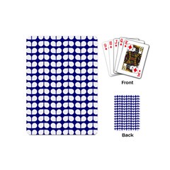 Blue And White Leaf Pattern Playing Cards (Mini)