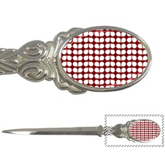 Red And White Leaf Pattern Letter Opener