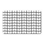 Gray And White Leaf Pattern Magnet (Rectangular) Front